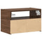 vidaXL Wall-mounted Bedside Cabinet Brown Oak 45x26x28.5 cm