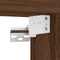 vidaXL Wall-mounted Bedside Cabinet Brown Oak 45x26x28.5 cm