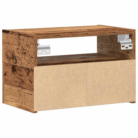 vidaXL Wall-mounted Bedside Cabinet Old Wood 45x26x28.5 cm