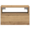 vidaXL Wall-mounted Bedside Cabinet Artisan Oak 45x26x28.5 cm
