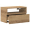 vidaXL Wall-mounted Bedside Cabinet Artisan Oak 45x26x28.5 cm