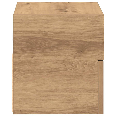 vidaXL Wall-mounted Bedside Cabinet Artisan Oak 45x26x28.5 cm