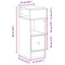 vidaXL Bedside Cabinets 2 pcs with Drawer White 25x31x66 cm