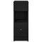 vidaXL Bedside Cabinet with Drawer Black 25x31x66 cm