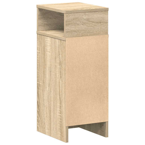 vidaXL Bedside Cabinet with Drawer Sonoma Oak 25x31x66 cm