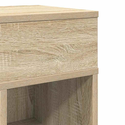 vidaXL Bedside Cabinet with Drawer Sonoma Oak 25x31x66 cm