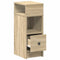 vidaXL Bedside Cabinets 2 pcs with Drawer Sonoma Oak 25x31x66 cm