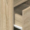 vidaXL Bedside Cabinets 2 pcs with Drawer Sonoma Oak 25x31x66 cm