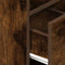 vidaXL Bedside Cabinet with Drawer Smoked Oak 25x31x66 cm
