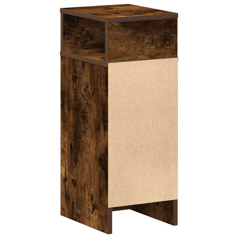 vidaXL Bedside Cabinets 2 pcs with Drawer Smoked Oak 25x31x66 cm