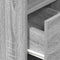 vidaXL Bedside Cabinet with Drawer Grey Sonoma 25x31x66 cm