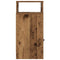 vidaXL Bedside Cabinets 2 pcs with Drawer Old Wood 25x31x66 cm