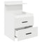 vidaXL Bedside Cabinet with 2 Drawers White 40x36.5x62 cm