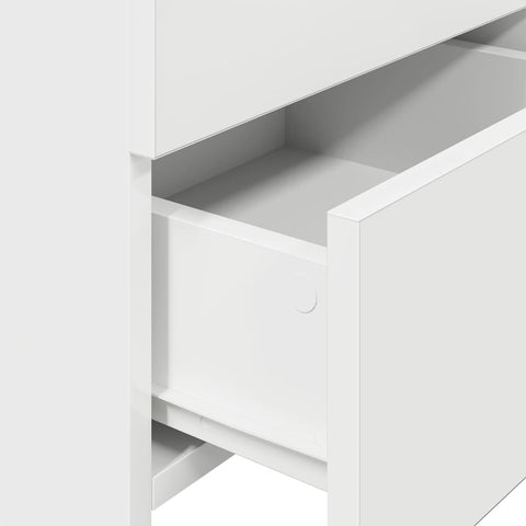 vidaXL Bedside Cabinet with 2 Drawers White 40x36.5x62 cm