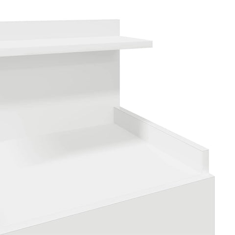 vidaXL Bedside Cabinet with 2 Drawers White 40x36.5x62 cm