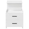 vidaXL Bedside Cabinets 2 pcs with 2 Drawers White 40x36.5x62 cm