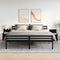 vidaXL Bedside Cabinets 2 pcs with 2 Drawers Black 40x36.5x62 cm