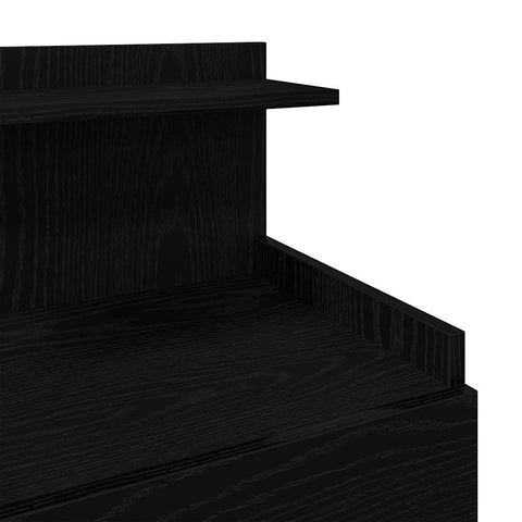 vidaXL Bedside Cabinets 2 pcs with 2 Drawers Black 40x36.5x62 cm