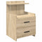 vidaXL Bedside Cabinets 2 pcs with 2 Drawers Sonoma Oak 40x36.5x62 cm