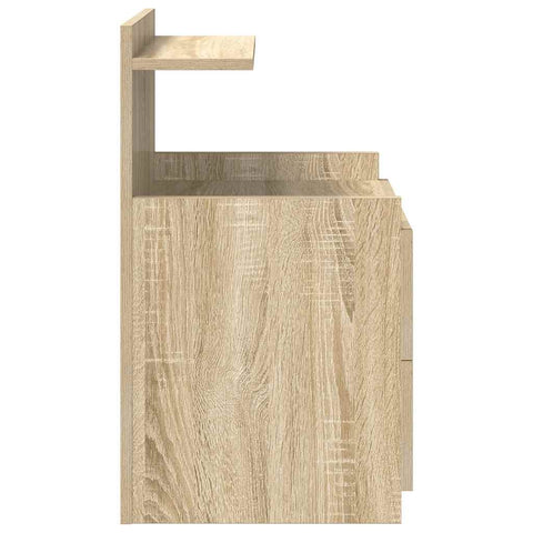 vidaXL Bedside Cabinets 2 pcs with 2 Drawers Sonoma Oak 40x36.5x62 cm
