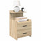 vidaXL Bedside Cabinets 2 pcs with 2 Drawers Sonoma Oak 40x36.5x62 cm