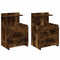 vidaXL Bedside Cabinets 2 pcs with 2 Drawers Smoked Oak 40x36.5x62 cm