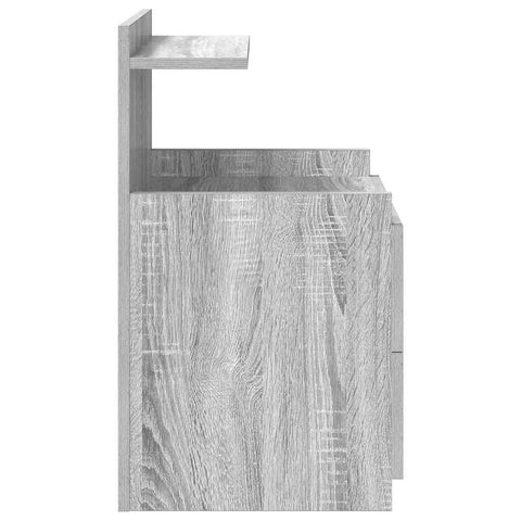 vidaXL Bedside Cabinets 2 pcs with 2 Drawers Grey Sonoma 40x36.5x62 cm