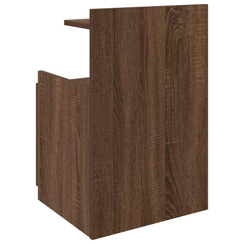 vidaXL Bedside Cabinet with 2 Drawers Brown Oak 40x36.5x62 cm