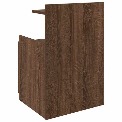 vidaXL Bedside Cabinets 2 pcs with 2 Drawers Brown Oak 40x36.5x62 cm