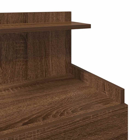 vidaXL Bedside Cabinets 2 pcs with 2 Drawers Brown Oak 40x36.5x62 cm