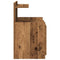 vidaXL Bedside Cabinet with 2 Drawers Old Wood 40x36.5x62 cm