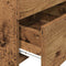 vidaXL Bedside Cabinet with 2 Drawers Old Wood 40x36.5x62 cm