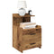 vidaXL Bedside Cabinet with 2 Drawers Old Wood 40x36.5x62 cm