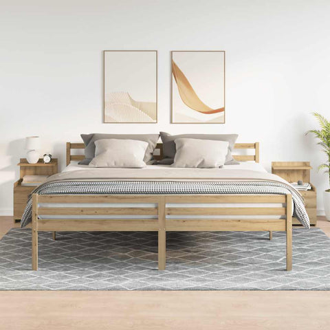 vidaXL Bedside Cabinets 2 pcs with 2 Drawers Artisan Oak 40x36.5x62 cm