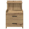 vidaXL Bedside Cabinets 2 pcs with 2 Drawers Artisan Oak 40x36.5x62 cm