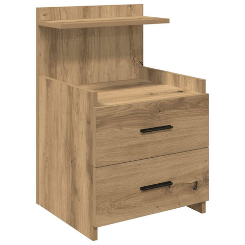 vidaXL Bedside Cabinets 2 pcs with 2 Drawers Artisan Oak 40x36.5x62 cm