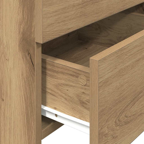 vidaXL Bedside Cabinets 2 pcs with 2 Drawers Artisan Oak 40x36.5x62 cm