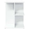 vidaXL Bedside Table White 46.5x29x61 cm Engineered Wood