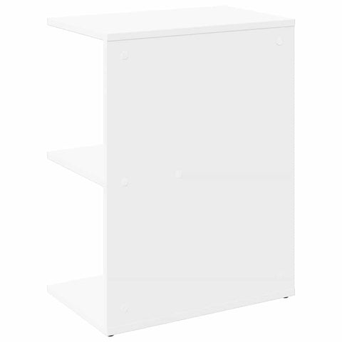 vidaXL Bedside Table White 46.5x29x61 cm Engineered Wood