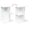 vidaXL Bedside Table White 46.5x29x61 cm Engineered Wood
