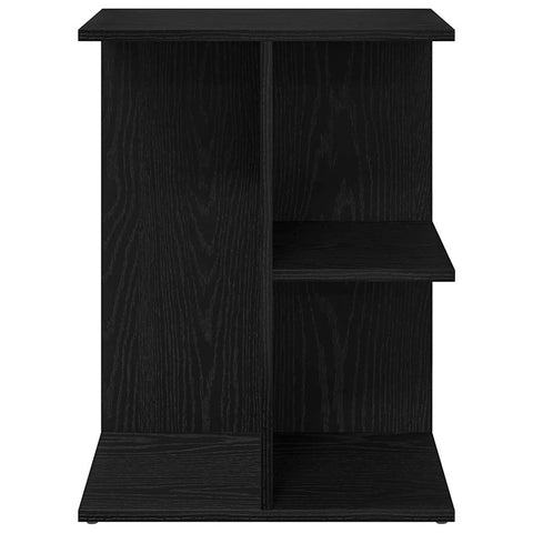 vidaXL Bedside Table Black Oak 46.5x29x61 cm Engineered Wood
