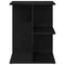 vidaXL Bedside Table Black Oak 46.5x29x61 cm Engineered Wood