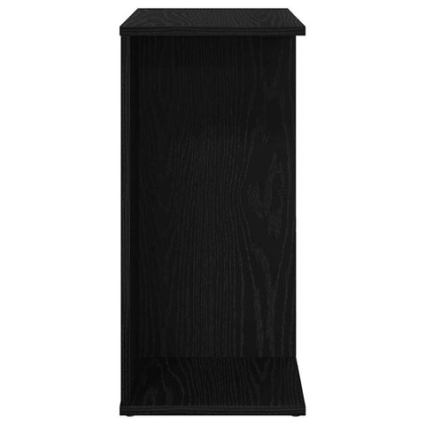 vidaXL Bedside Table Black Oak 46.5x29x61 cm Engineered Wood