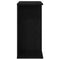 vidaXL Bedside Table Black Oak 46.5x29x61 cm Engineered Wood