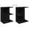 vidaXL Bedside Tables 2 pcs Black Oak 46.5x29x61 cm Engineered Wood