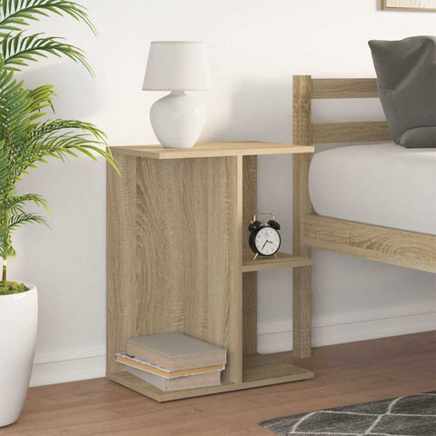vidaXL Bedside Table Sonoma Oak 46.5x29x61 cm Engineered Wood