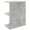 vidaXL Bedside Table Concrete Grey 46.5x29x61 cm Engineered Wood