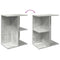 vidaXL Bedside Table Concrete Grey 46.5x29x61 cm Engineered Wood