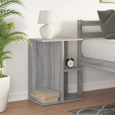 vidaXL Bedside Table Grey Sonoma 46.5x29x61 cm Engineered Wood