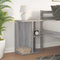 vidaXL Bedside Table Grey Sonoma 46.5x29x61 cm Engineered Wood